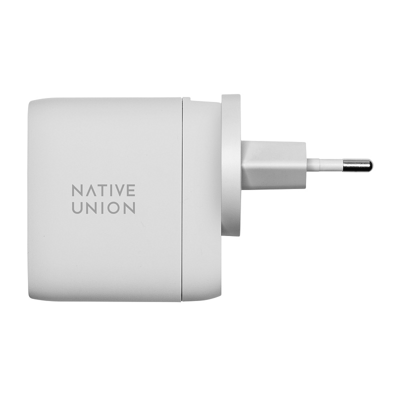 Сетевое зарядное устройство Native Union Fast GaN Charger 2 USB-C, PD, 67 Вт, белый