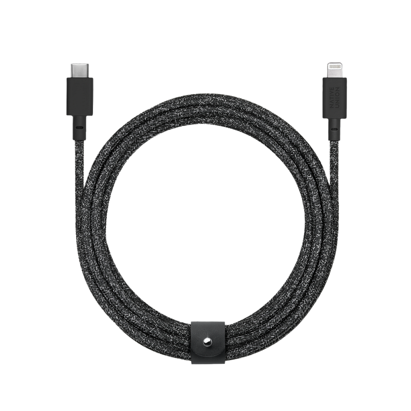 Кабель зарядный Native Union USB-C/LIGHTNING, 3м, чёрный космос