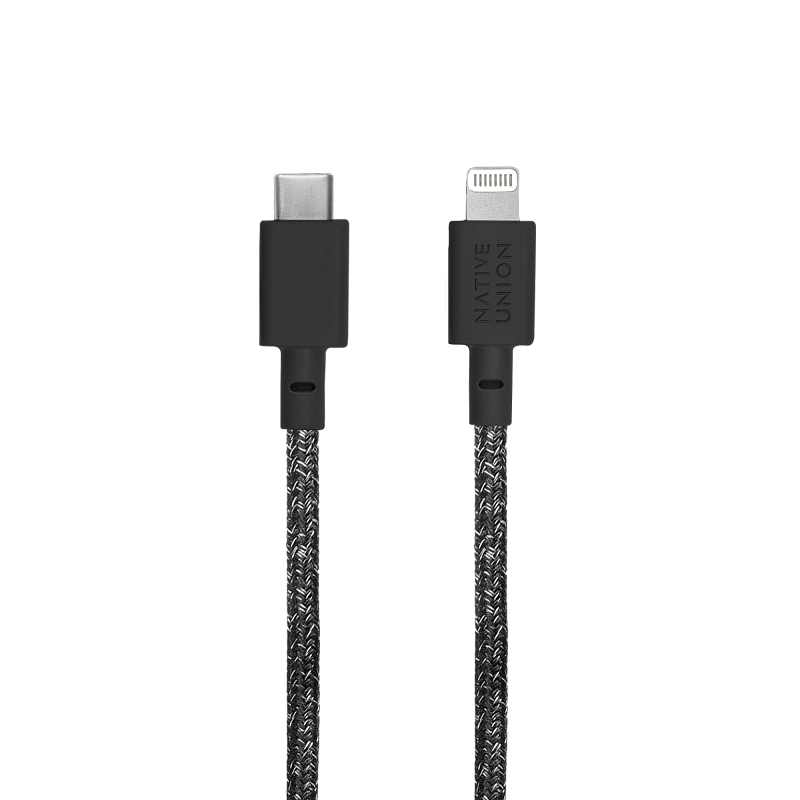 Кабель зарядный Native Union USB-C/LIGHTNING, 3м, чёрный космос